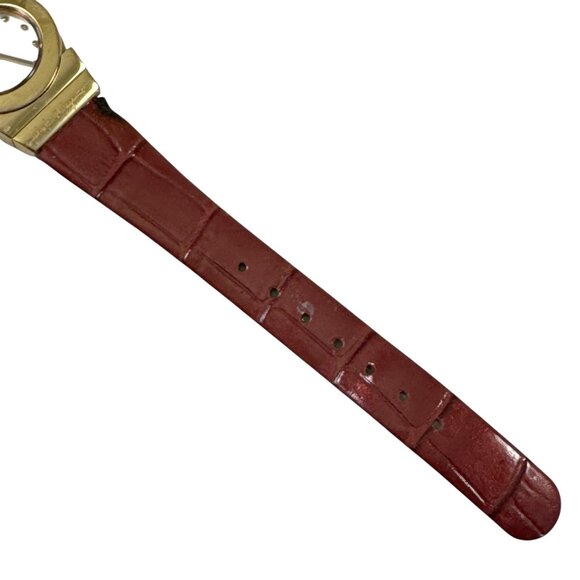 Salvatore Ferragamo Womens Gancino Dress Watch Swiss Made Leather Band